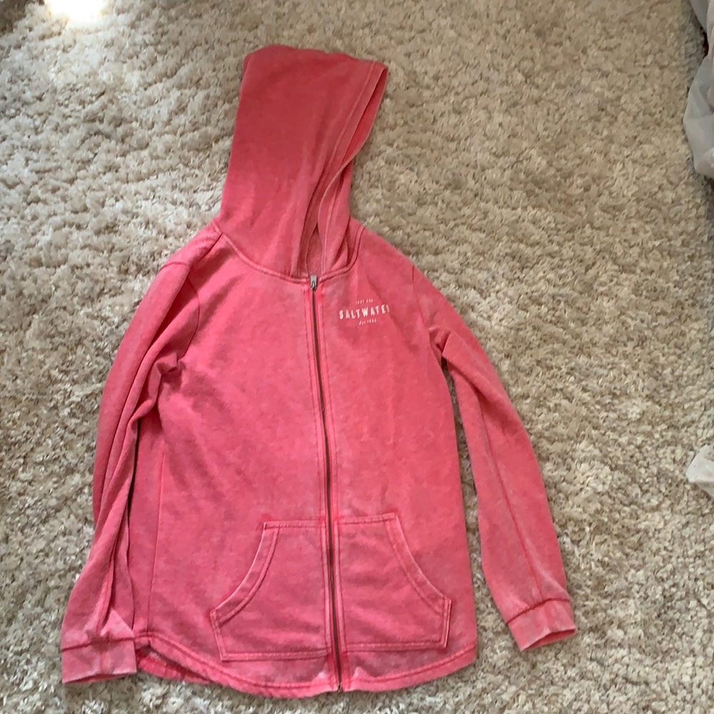 Pink Roxy Girls XL zip up hoodie